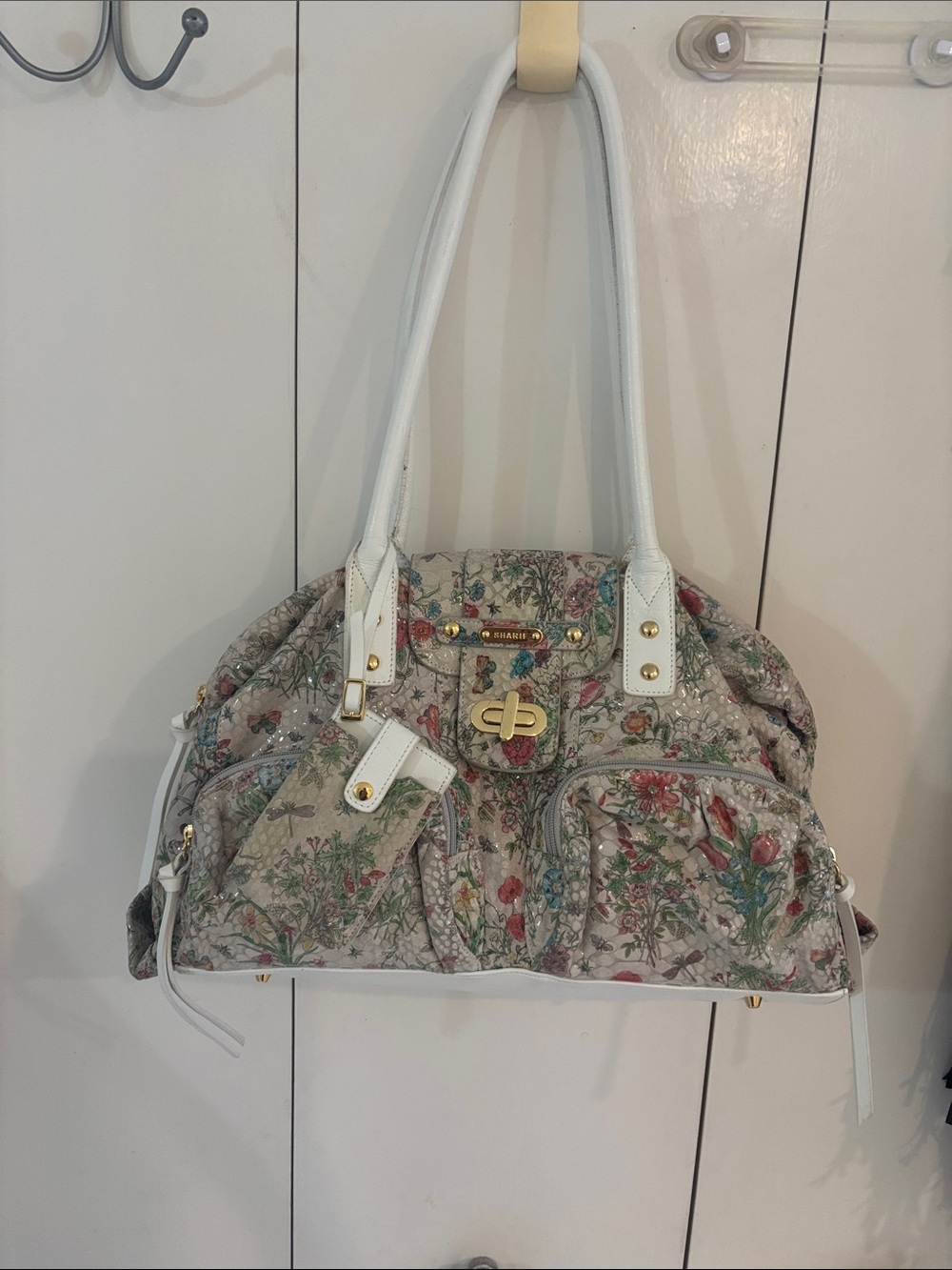 Sharif Floral Print Tote Bag shoulder bag
